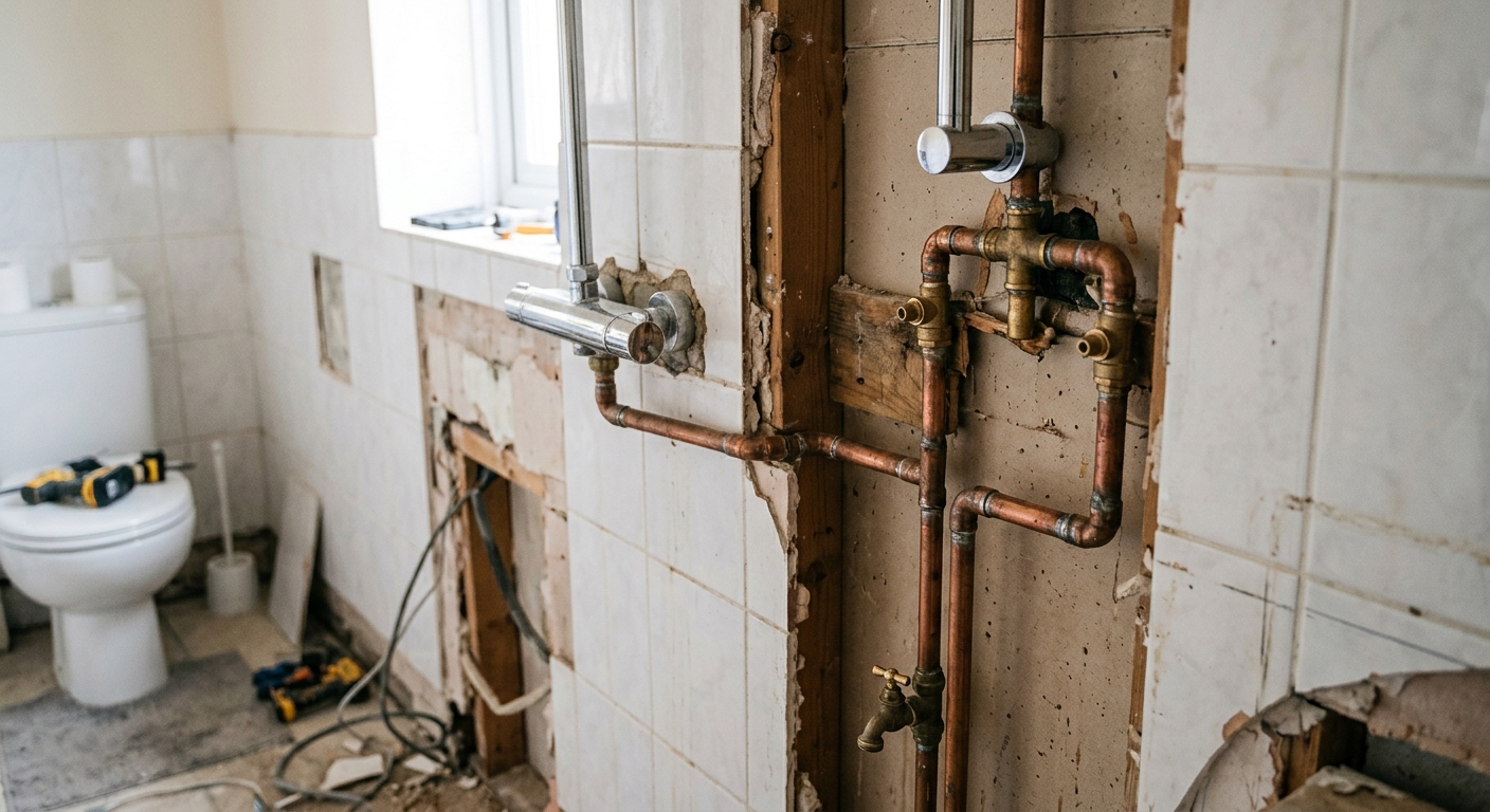 No Shutoff Valve? Isolating a Full Shower System Safely